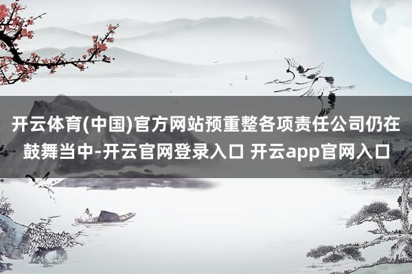 开云体育(中国)官方网站预重整各项责任公司仍在鼓舞当中-开云官网登录入口 开云app官网入口